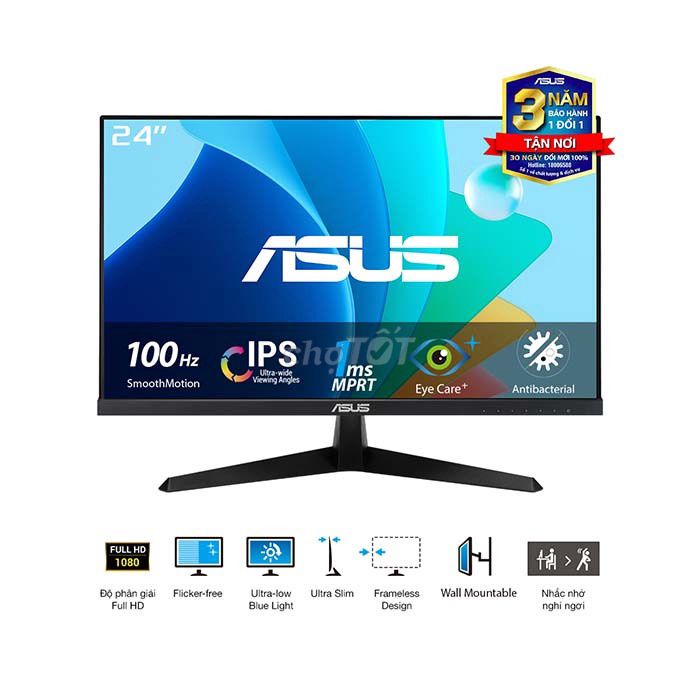 Màn hình máy tính Asus 24 inch. Mua bán Phụ kiện (Màn hình, Chuột...) tại Huyện Di Linh Lâm Đồng được đăng bởi Anh Vu hình 1