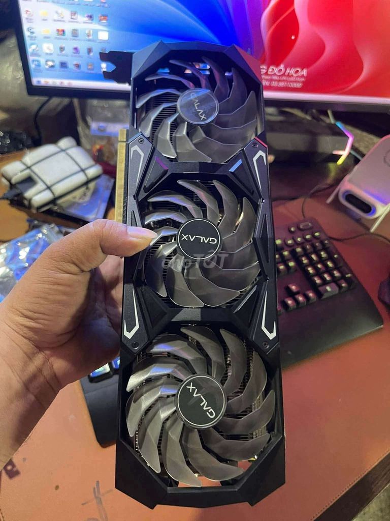 Card đồ họa Galax RTX 3080 10GB 1-Click OC. Mua bán Linh kiện (RAM, Card...) tại Huyện Bàu Bàng Bình Dương được đăng bởi ducga hình 1