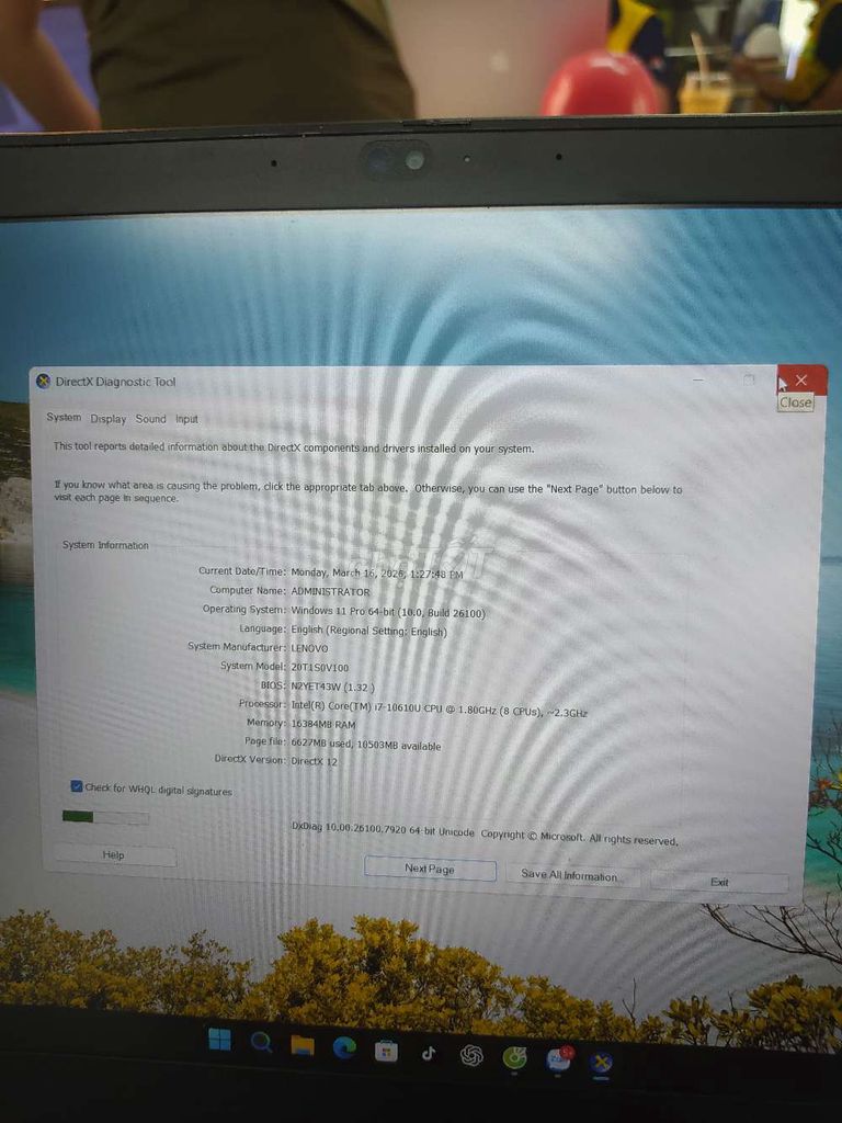 Lenovo ThinkPad T14 Gen 1 i5-10210U 16GB/512GB. Mua bán Laptop tại Quận Ngũ Hành Sơn Đà Nẵng được đăng bởi Vương Công Lực hình 1