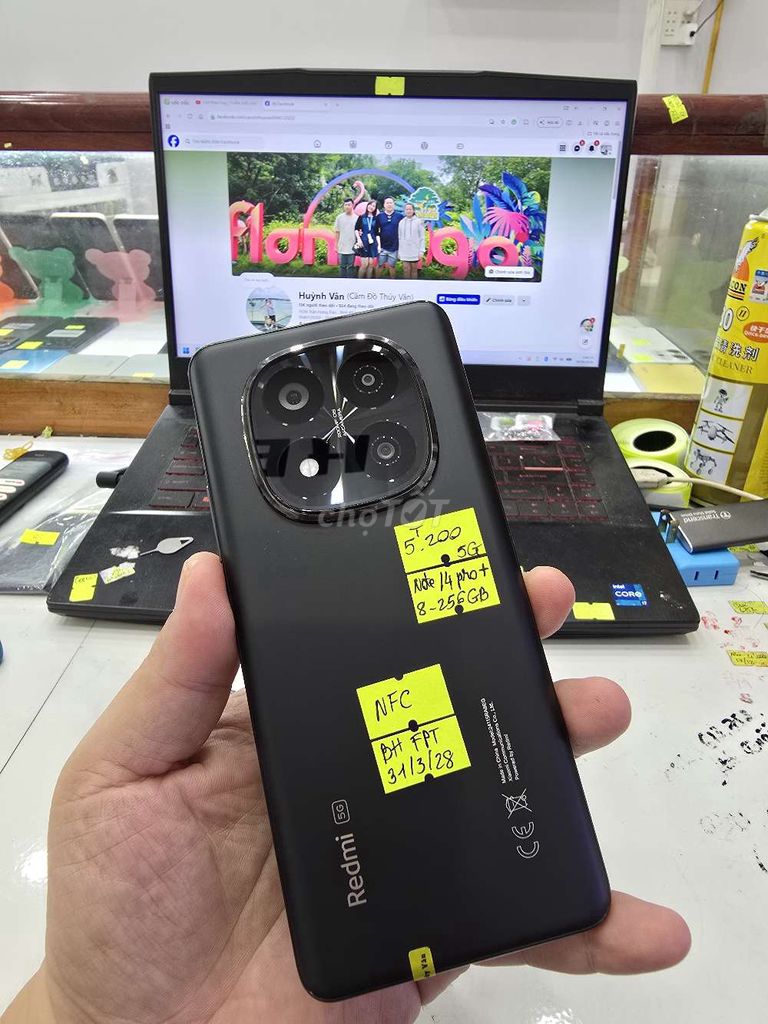 Xiaomi Note 14 Pro+ 5G 8GB/256GB Đen. Mua bán Điện thoại tại Thành phố Long Xuyên An Giang được đăng bởi Facebook Cầm Đồ Thúy Vân hình 1