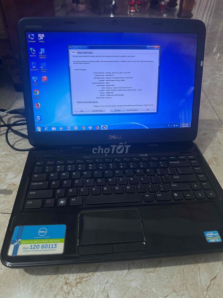 Dell Inspiron N4050 i5-2450M 4GB/1TB. Mua bán Laptop tại Huyện Hóc Môn Tp Hồ Chí Minh được đăng bởi Vuduyha hình 1