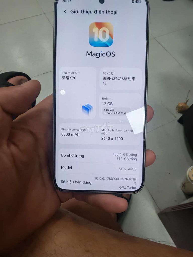 Honor X70 12GB/512GB Xanh lá 8300mAh 80W. Mua bán Điện thoại tại Huyện Phúc Thọ Hà Nội được đăng bởi pcgkt hình 1
