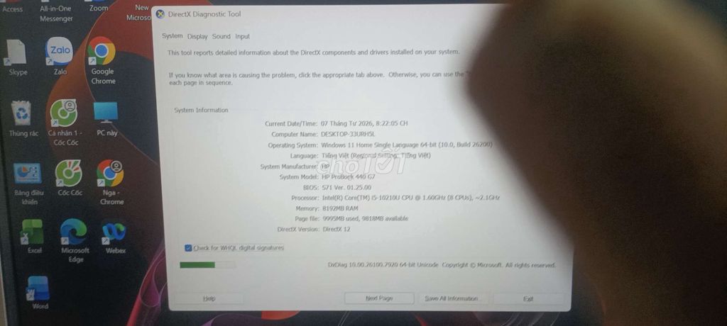 HP Probook 440 G7 i5 8GB/477GB. Mua bán Laptop tại Quận Ngũ Hành Sơn Đà Nẵng được đăng bởi Lê Thị Nga hình 1