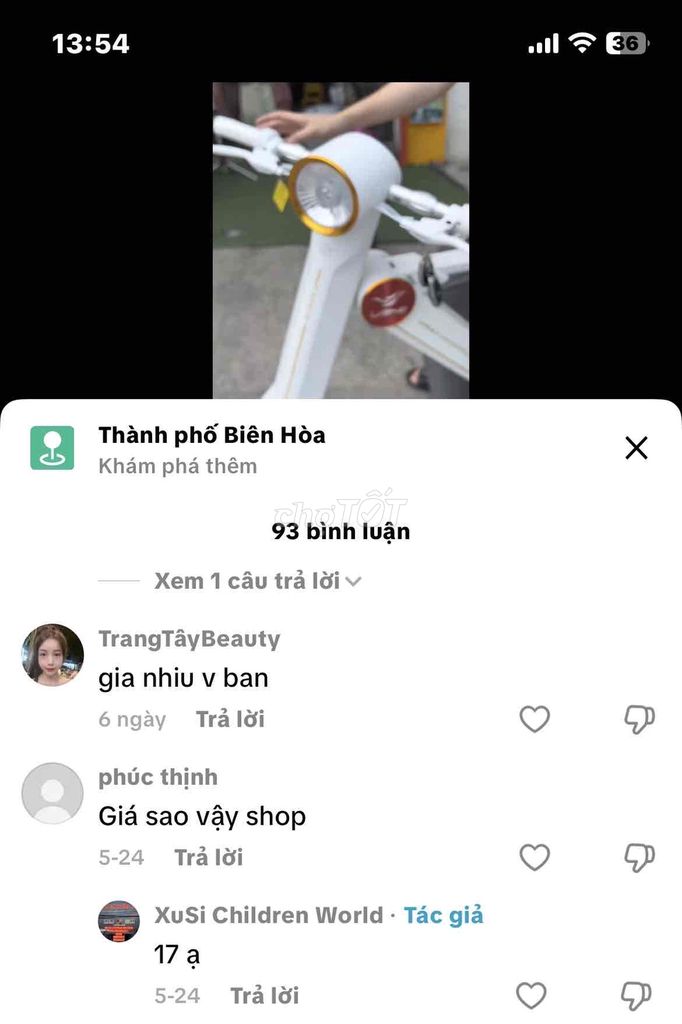 Bán gấp Xe điện nhập Châu Âu rất êm bóc. Mua bán Xe điện tại Thành phố Sa Đéc Đồng Tháp được đăng bởi Cậu 2 hình 4