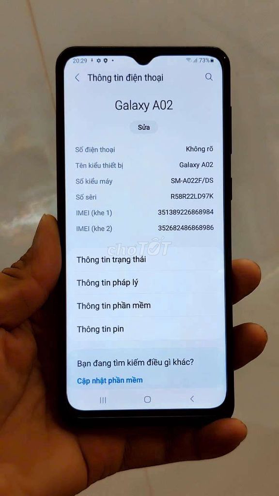 Samsung A02 màn zin main zin