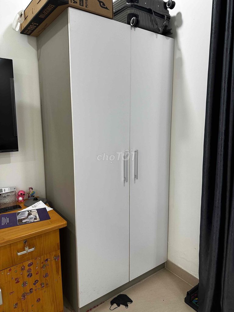 Tủ quần áo 2 cánh Trắng. Mua bán Tủ, kệ gia đình tại Thành phố Phú Quốc Kiên Giang được đăng bởi Sơn hình 1