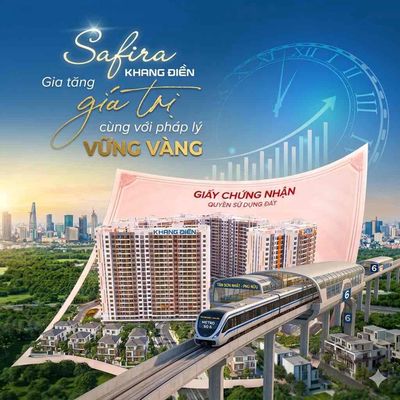 🔥 Sức hút của mô hình TOD - Safira Khang Điền căn 2Pn2Wc giá bán 4,3tỷ