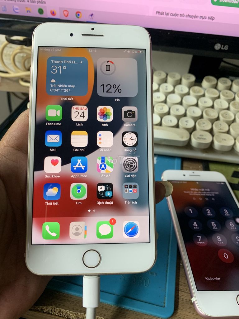thanh lý 7 Plus 128GB hồng full vân, pin 100%. Mua bán Điện thoại tại Quận 6 Tp Hồ Chí Minh được đăng bởi Minh Phước hình 1