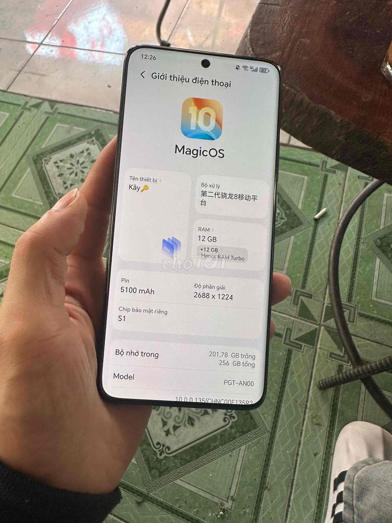Honor Magic 5 12GB/256GB bán hoặc giao lưu. Mua bán Điện thoại tại Thành phố Biên Hòa Đồng Nai được đăng bởi Kây hình 1