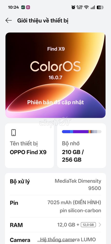 OPPO Find X9 256GB Dimensity 9500. Mua bán Điện thoại tại Huyện Long Thành Đồng Nai được đăng bởi Phúc Bình hình 1