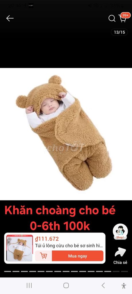 Khoác lông giữ ấm cho bé