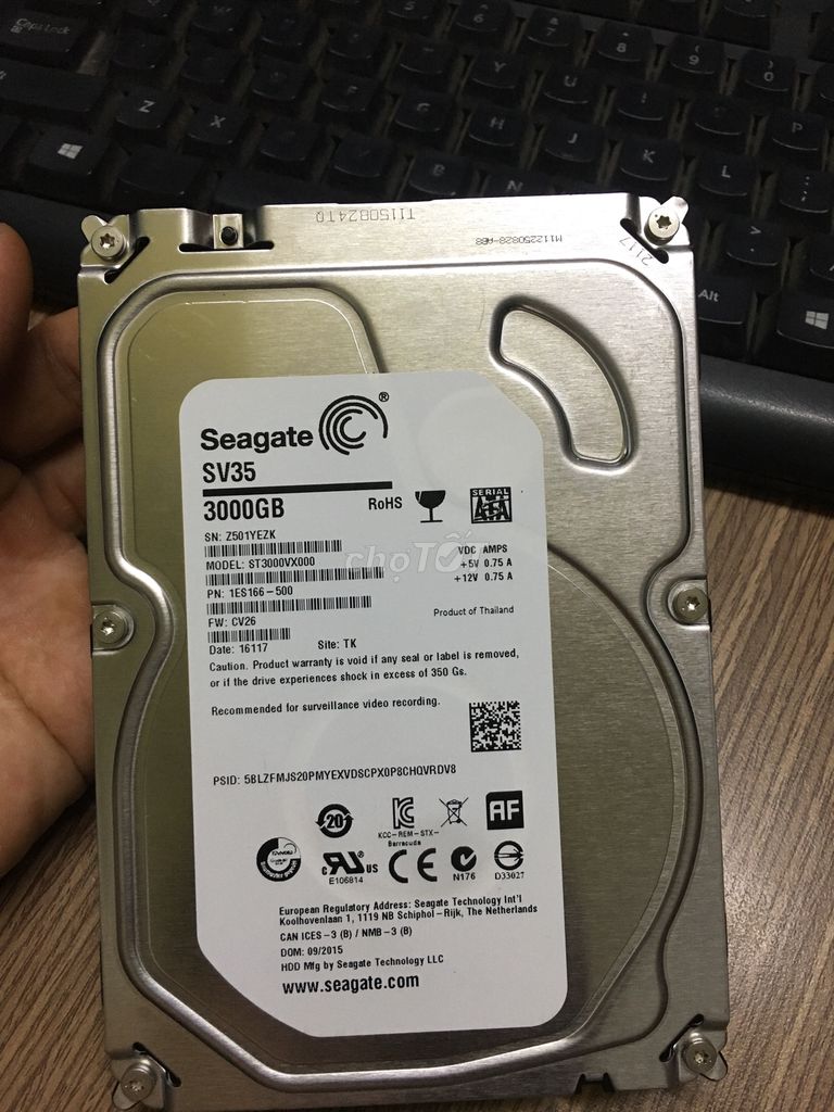 3tb seagate chạy ok (caution)