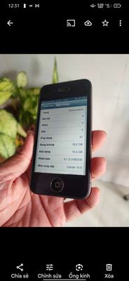 Chuyên iPhone 4S 16GB ios 6.1.3 cũ, giá rẻ