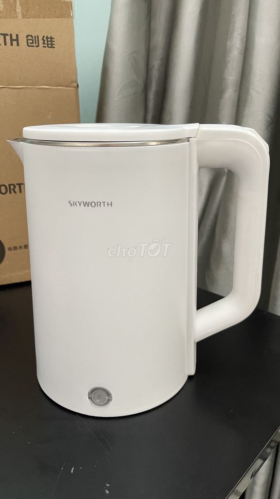 Ấm đun siêu tốc Skyworth S139 Inox 304 Trắng. Mua bán Bếp, lò, đồ điện nhà bếp tại Quận 11 Tp Hồ Chí Minh được đăng bởi Trường Linh phụ kiện hình 1