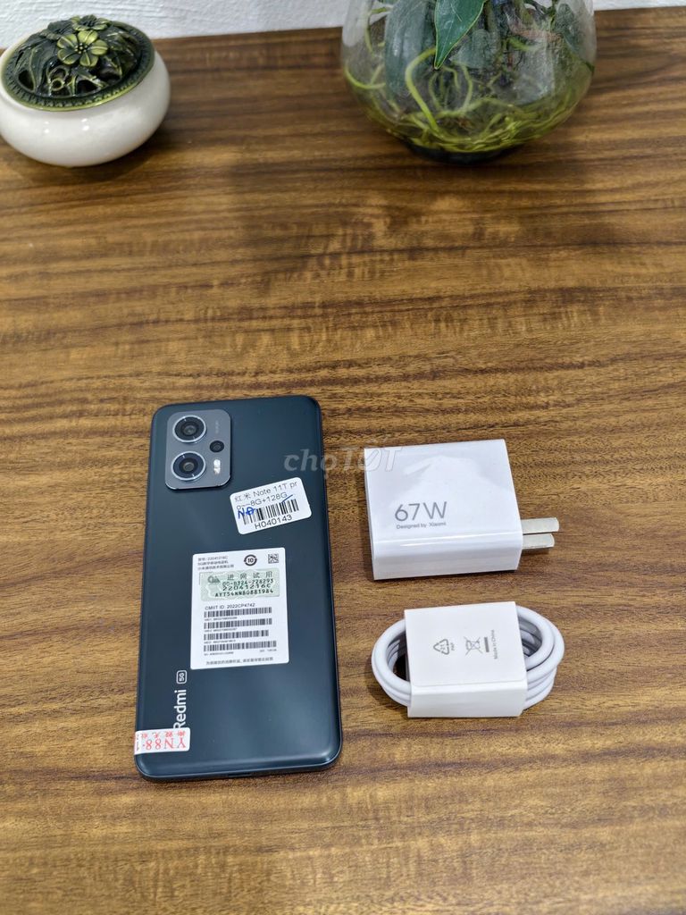 Xiaomi Redmi Note 11T Pro 8/128 Đen sạc 67w có COD. Mua bán Điện thoại tại Quận Ba Đình Hà Nội được đăng bởi Android Top hình 1