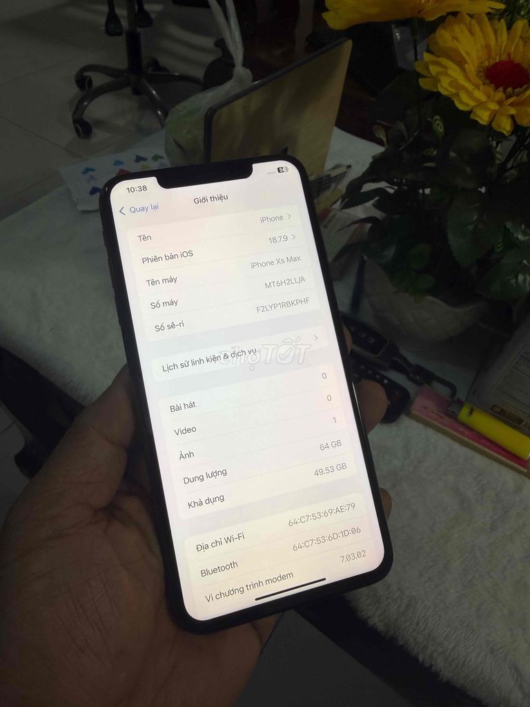 Apple iPhone Xs Max 64GB Vàng Đã qua sử dụng. Mua bán Điện thoại tại Thành phố Biên Hòa Đồng Nai được đăng bởi thanh hình 1