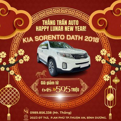 Kia Sorento Trắng 2.2 DATH full dầu Sản xuất: 2018