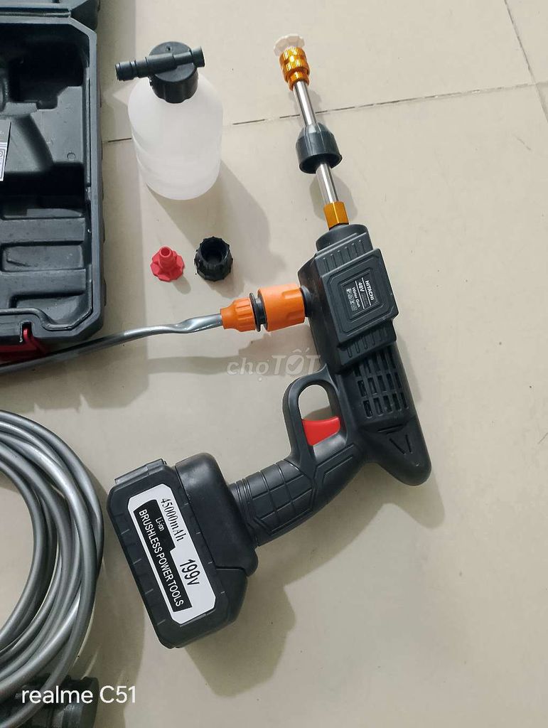 Máy rửa xe dùng pin Đen. Mua bán Đồ chuyên dụng, Giống nuôi trồng tại Quận Cái Răng Cần Thơ được đăng bởi Truongbakhan hình 1