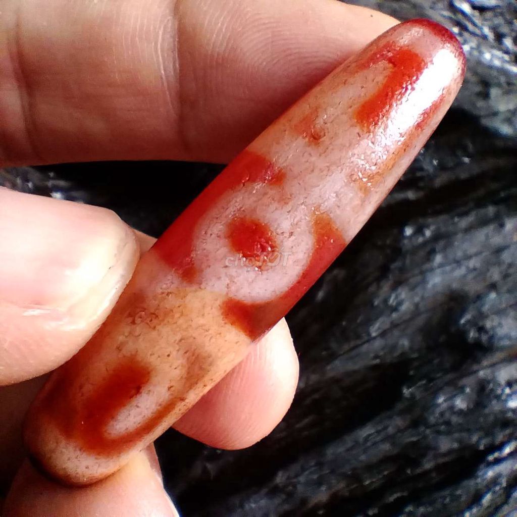 Hạt Dzi Mã não tự nhiên Đỏ trắng. Mua bán Đồ sưu tầm, đồ cổ tại Quận Tây Hồ Hà Nội được đăng bởi Thang Nguyen hình 1