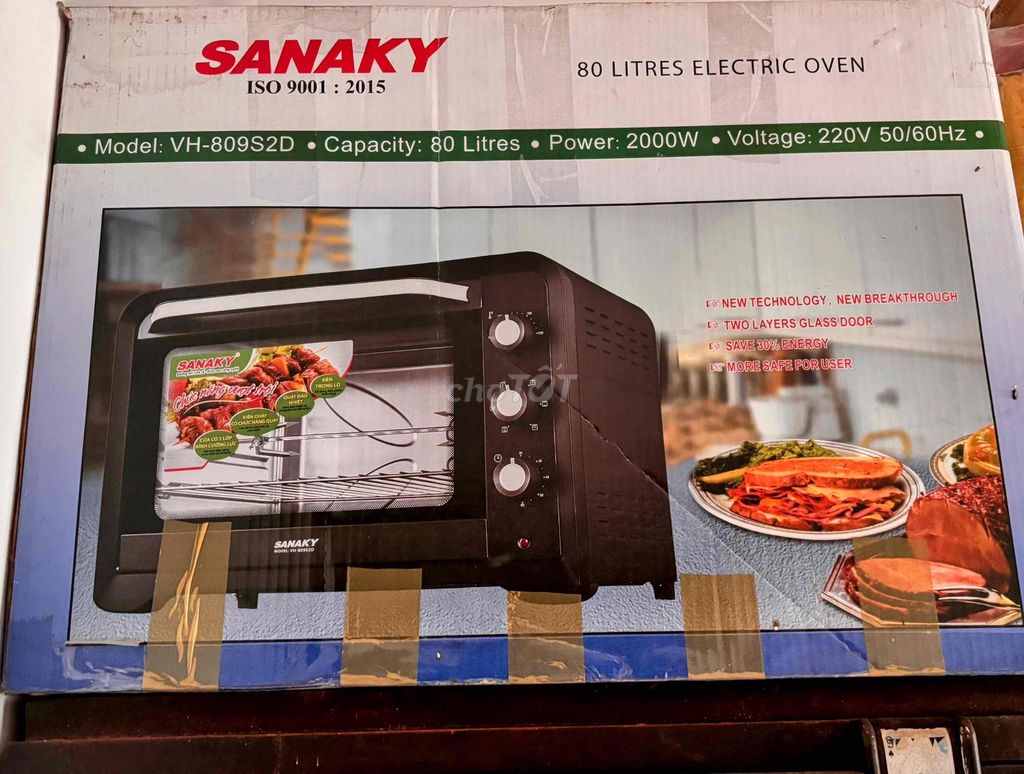 Lò nướng Sanaky Đen. Mua bán Bếp, lò, đồ điện nhà bếp tại Huyện Đức Hòa Long An được đăng bởi O HUẾ hình 1