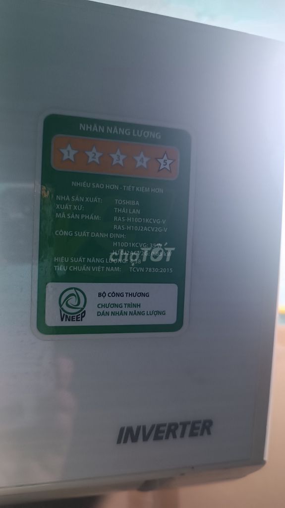 Máy lạnh Toshiba RAS-H10D1KCVG-V 1 HP Thái Lan 5*. Mua bán Máy lạnh, điều hoà tại Thành phố Thủ Đức Tp Hồ Chí Minh được đăng bởi Trượng Văn Phúc hình 1