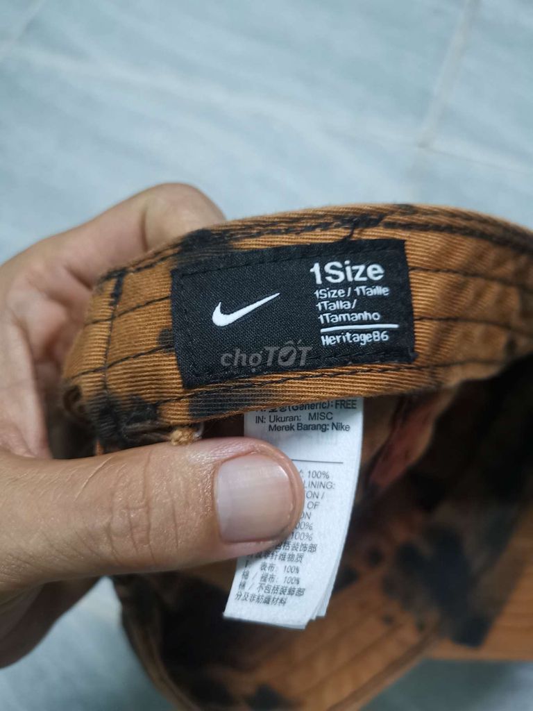 Mũ lưỡi trai Nike Kaki U.SBrownBasic Logo Thêu