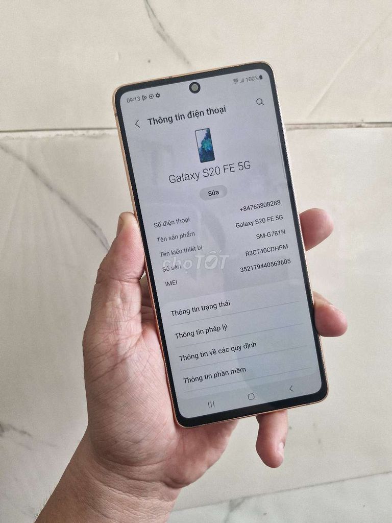 Samsung S20 FE 5G bảo hành 6 tháng. Mua bán Điện thoại tại Quận Ninh Kiều Cần Thơ được đăng bởi dienthoaidao hình 1