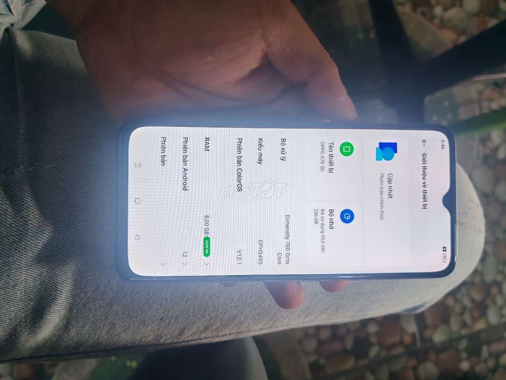 OPPO A78 5G chính hãng 2 sim Ram 8GB/256GB. Mua bán Điện thoại tại Quận Bình Tân Tp Hồ Chí Minh được đăng bởi V I N H hình 1