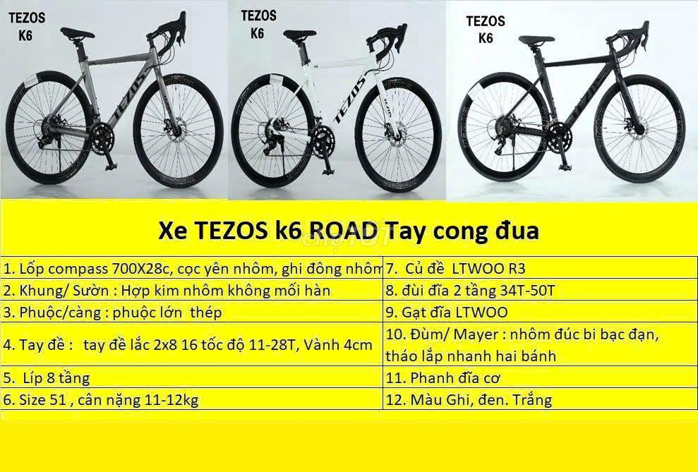 Xe đạp đua TEZOS TS98 Hợp kim nhôm - 132652529