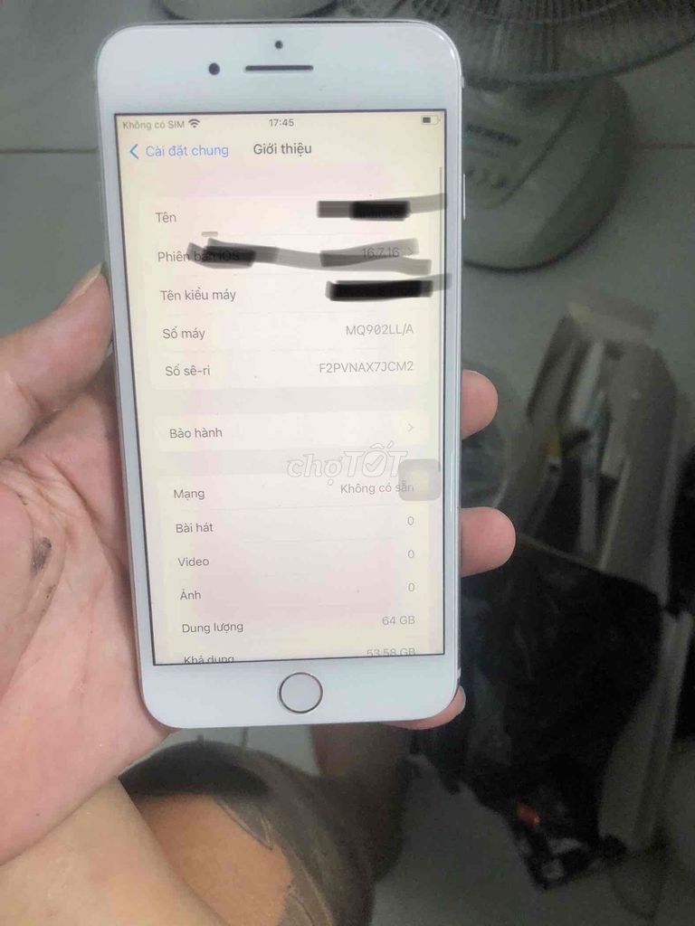 Apple iPhone 8 Plus 64GB Trắng. Mua bán Điện thoại tại Quận 7 Tp Hồ Chí Minh được đăng bởi điện thoại cỏ hình 1