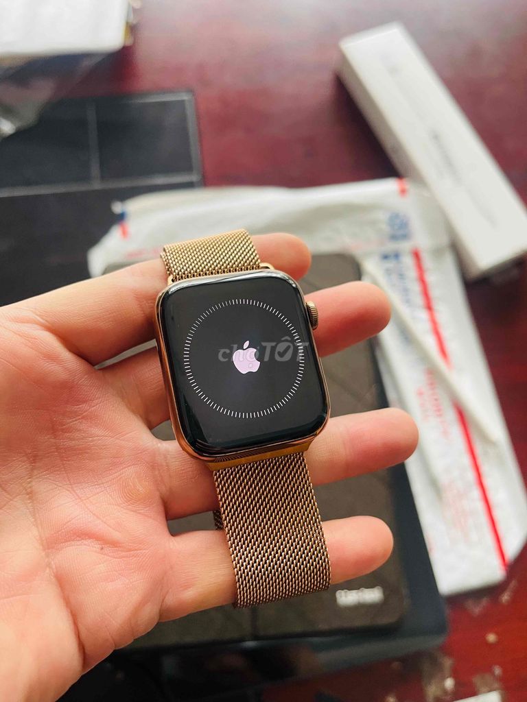 apple watch series 5 44mm thép vàng zin