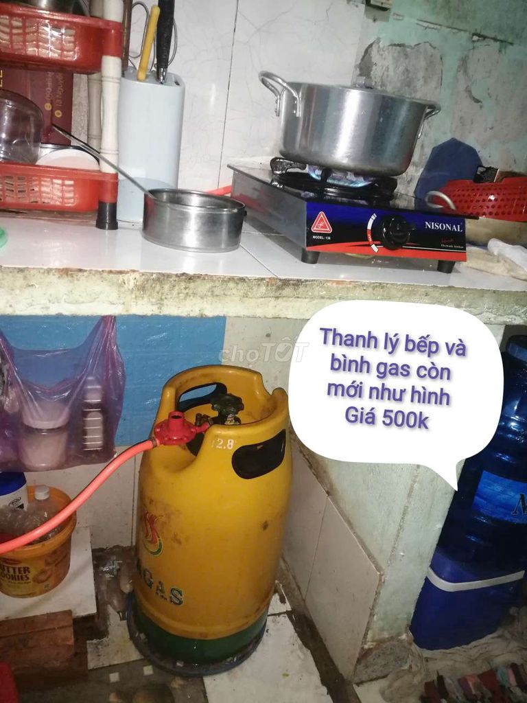 Thanh lý bếp và bình, giá 500k