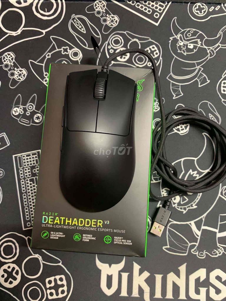 Chuột Razer DeathAdder V3 Đen Quang học. Mua bán Phụ kiện (Màn hình, Chuột...) tại Quận Hoàn Kiếm Hà Nội được đăng bởi Mạch thu hương hình 1