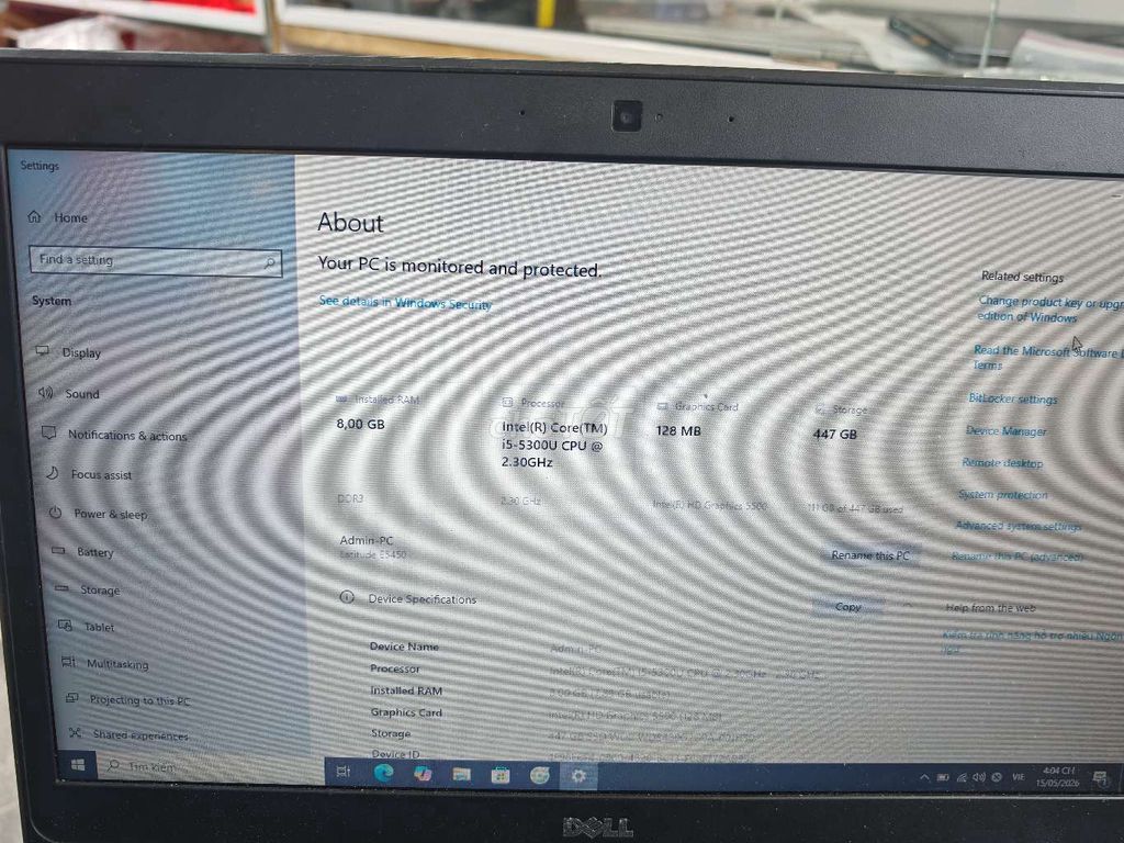 Dell Latitude E5450 i5-5300U 8GB/447GB. Mua bán Laptop tại Thành phố Thủ Đức Tp Hồ Chí Minh được đăng bởi Trí hình 1