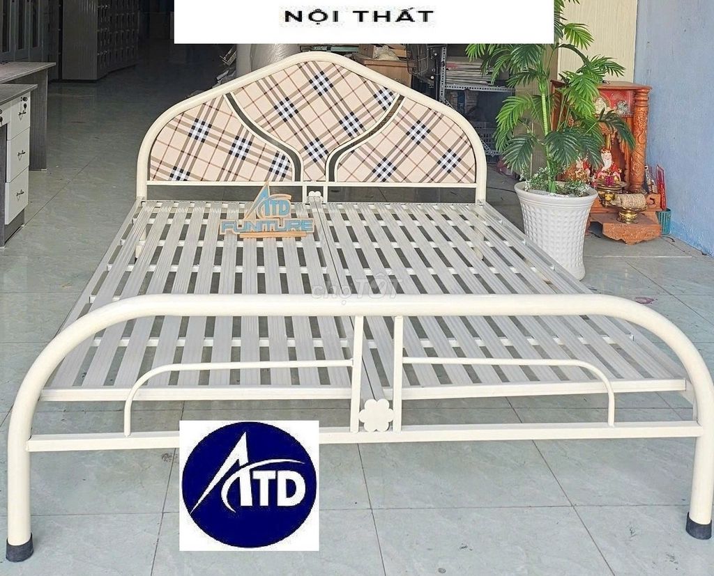 Giường sắt Giường sắt Giường sắt Giường sắt. Mua bán Giường, chăn ga gối nệm tại Huyện Bình Chánh Tp Hồ Chí Minh được đăng bởi LAN Nội Thất ATD hình 1