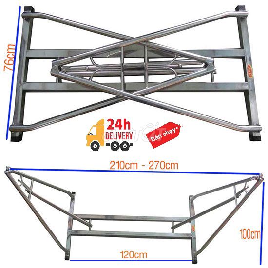 Xả kho khung võng vuông INOX 100% cao cấp. Mua bán Giường, chăn ga gối nệm tại Quận Bình Tân Tp Hồ Chí Minh được đăng bởi Kho sỉ Võng xếp An Phước  hình 1