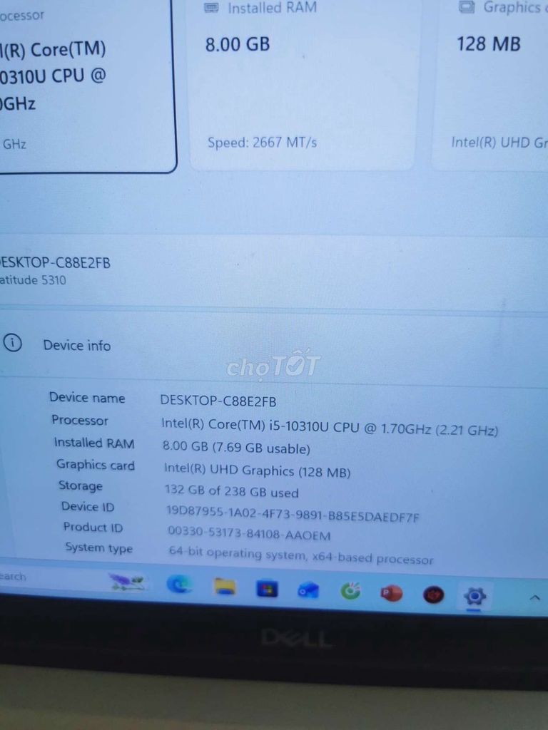 Dell Latitude 5310 i5-10310U 8GB/238GB. Mua bán Laptop tại Quận Hà Đông Hà Nội được đăng bởi Nguyen Nguyen hình 1