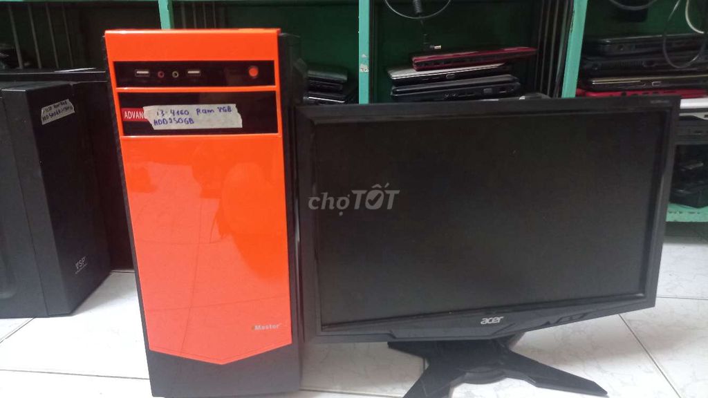 Trọn bộ h81 core i3 4160 ram 8gb hdd 250gb màn 19i