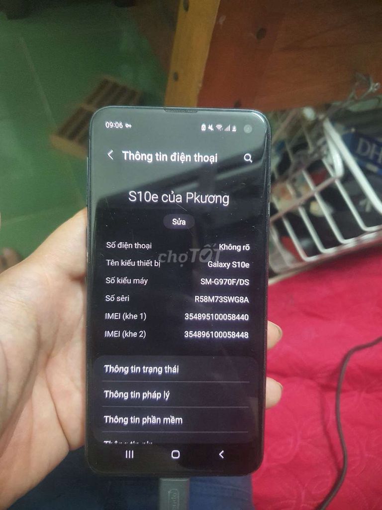 Samsung S10e Đen 2 sim Đã qua sử dụng. Mua bán Điện thoại tại Thành phố Hòa Bình Hòa Bình được đăng bởi Pkương Hoài hình 1
