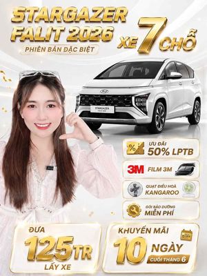 STAGRAZER ƯU ĐÃI 50% LPTB 125tr lấy xe