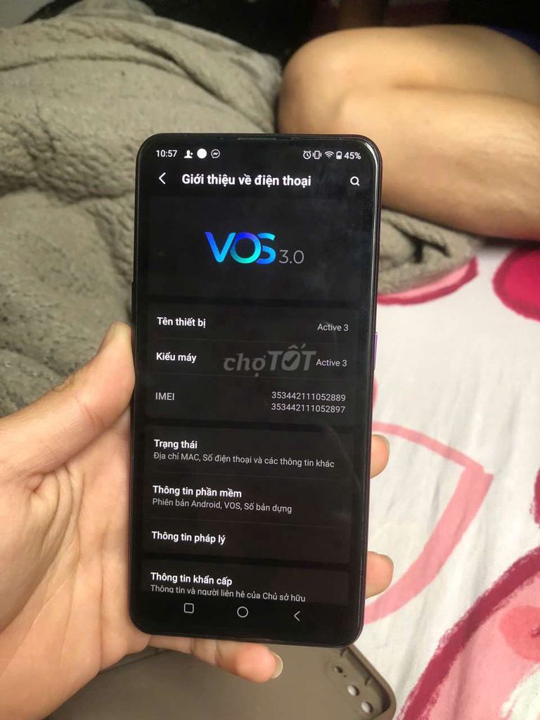 Vsmart Active 3 6/64 dùng bình thường. Mua bán Điện thoại tại Quận Thanh Xuân Hà Nội được đăng bởi trai nhà lành hình 1