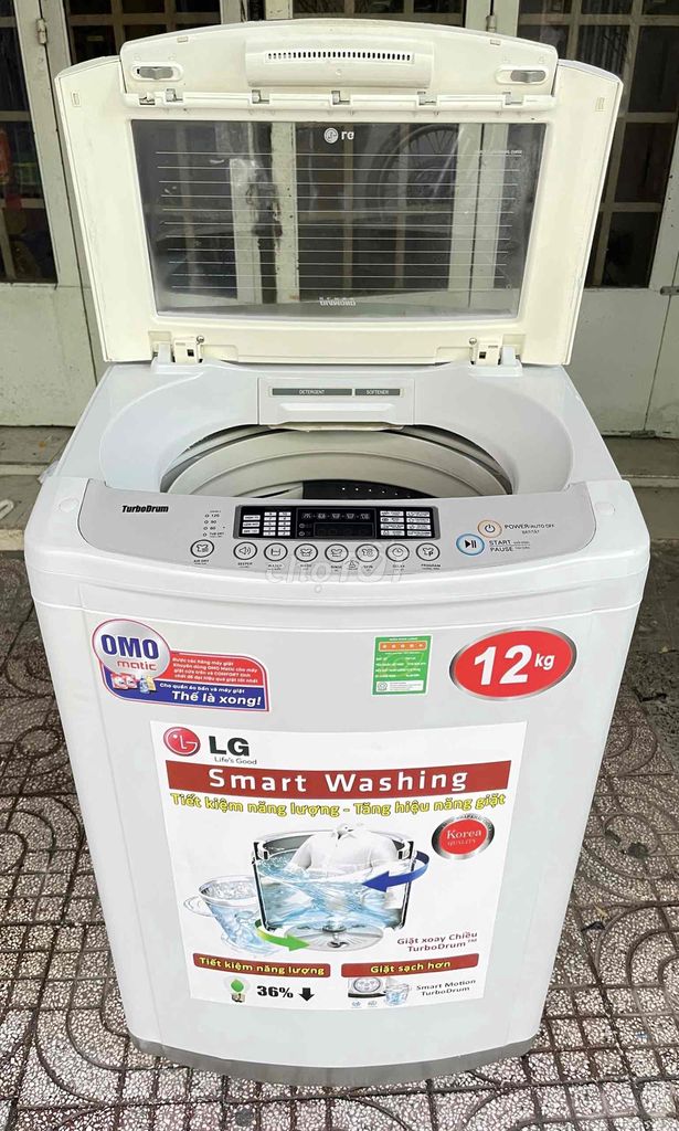 Máy giặt LG 12 kg giặt vắt êm🖤