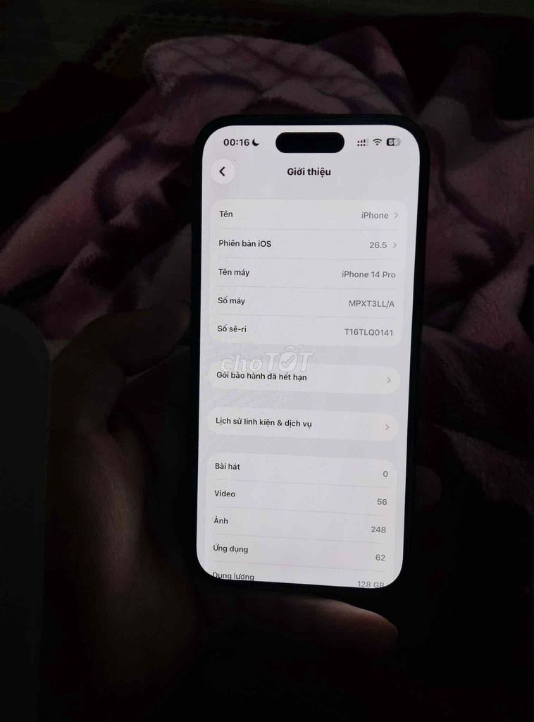 Apple iPhone 14 Pro 128GB Đen 2 SIM 98%. Mua bán Điện thoại tại Thành phố Hải Dương Hải Dương được đăng bởi Bùi Vũ Trường hình 1