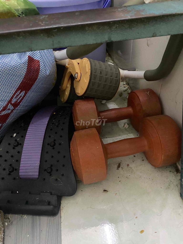 Con lăn tập bụng, 2 tạ tay loại 4kg. Mua bán Đồ thể thao, Dã ngoại tại Quận Tân Phú Tp Hồ Chí Minh được đăng bởi Nguyễn Nhật Huy hình 1