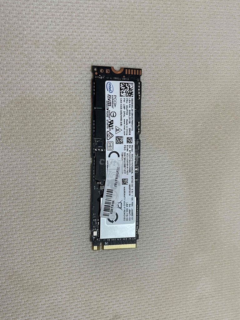 SSD Nvme 256GB Intel Pro 7600p SK 100%