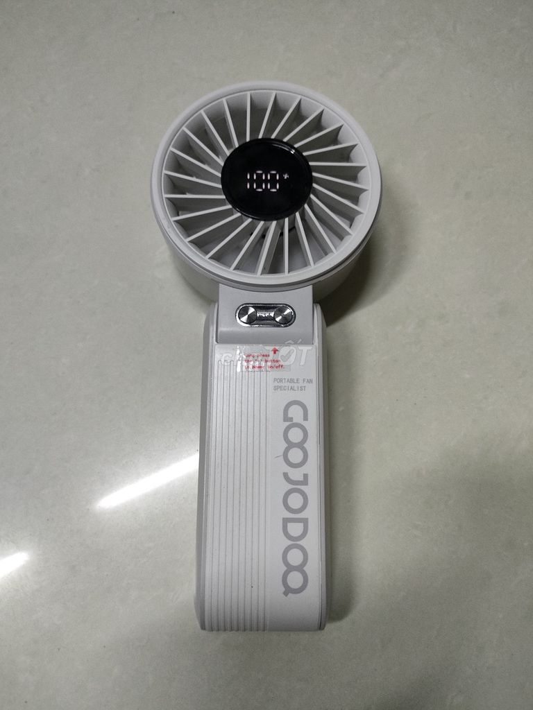 Quạt cầm tay Goojodoq Trắng còn Mới . Mua bán Quạt tại Quận 1 Tp Hồ Chí Minh được đăng bởi Tuấn  hình 1
