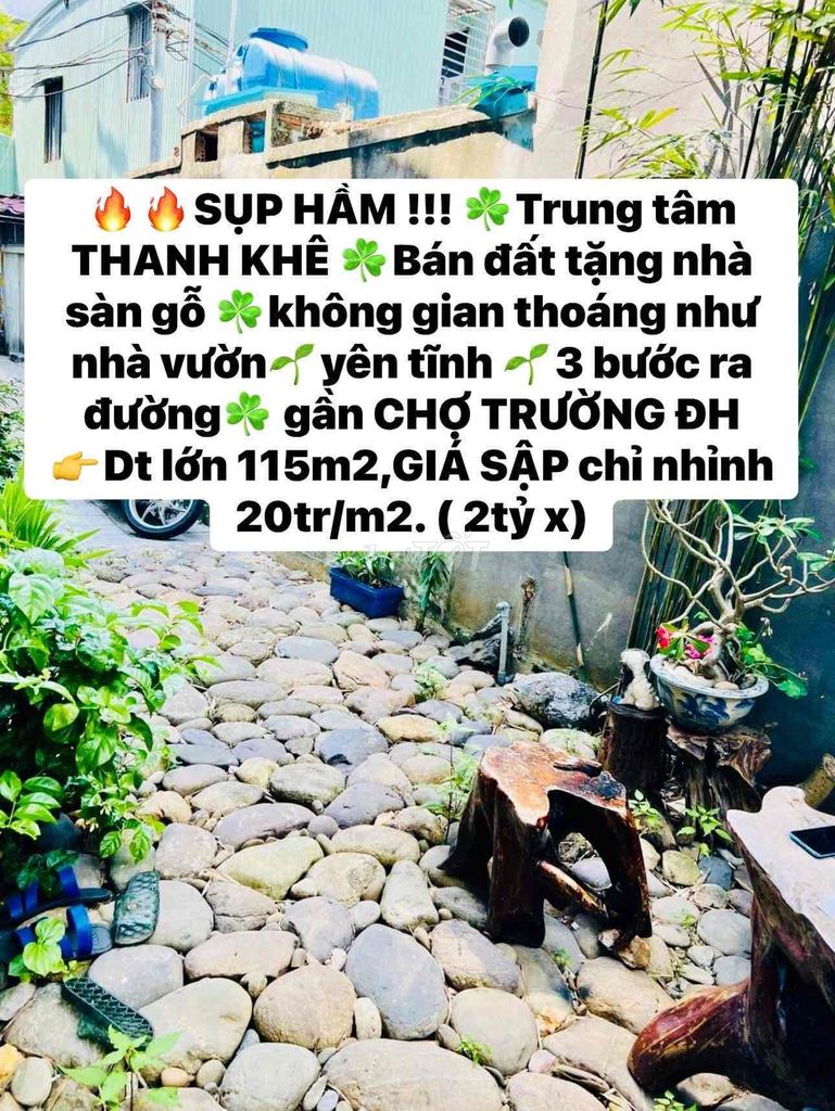 🔥sụp hầm bank dí chỉ  20 triệu/m2 kiệt ô tô tặng nhà 2 tầng lh ngay