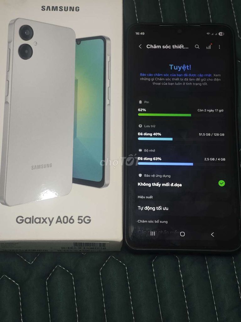 Samsung Galaxy A06 5G 4GB/128GB Trắng. Mua bán Điện thoại tại Huyện Mường Khương Lào Cai được đăng bởi Duy hình 1