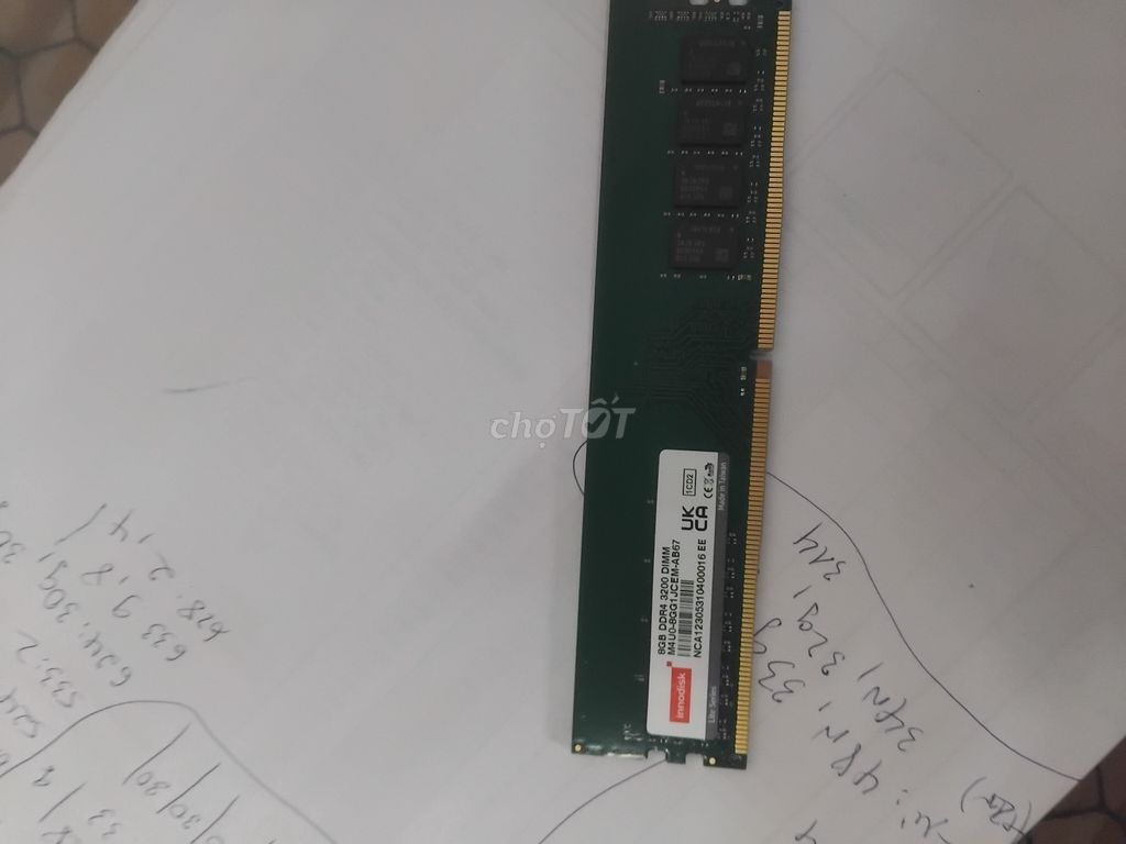RAM Innodisk 8GB DDR4 3200MHz. Mua bán Linh kiện (RAM, Card...) tại Huyện Văn Giang Hưng Yên được đăng bởi Hướng Lê Văn hình 1