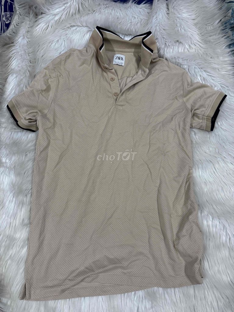 Áo polo ZARA Nam Cotton màu Be size S. Mua bán Quần áo tại Thành phố Thủ Đức Tp Hồ Chí Minh được đăng bởi Bắc1985 hình 1